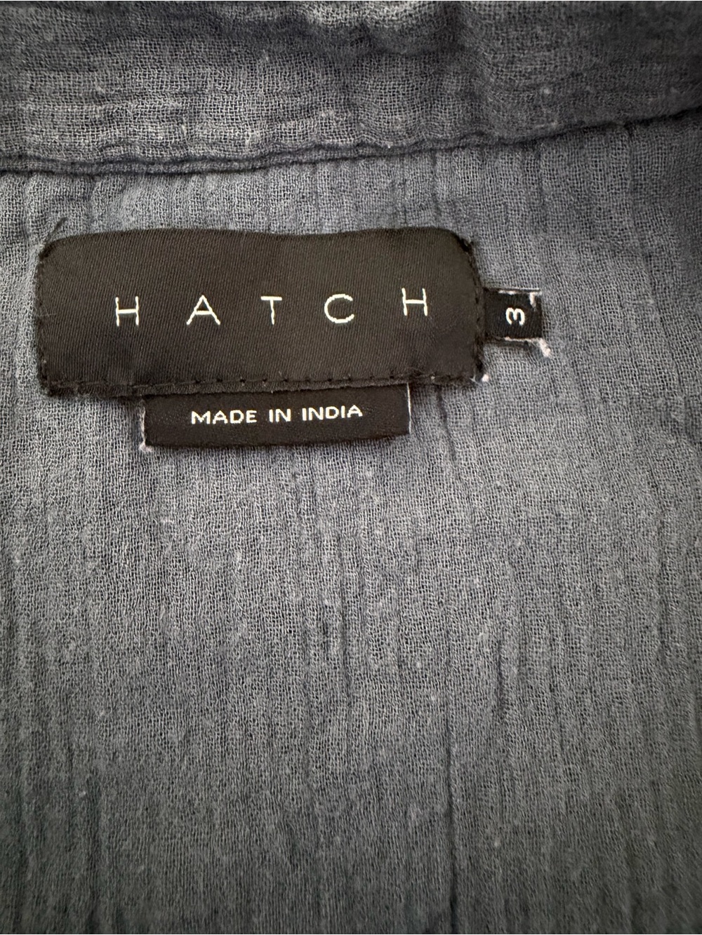 Hatch Lenora Slate Blue Gauze Romper - Picture 4 of 5
